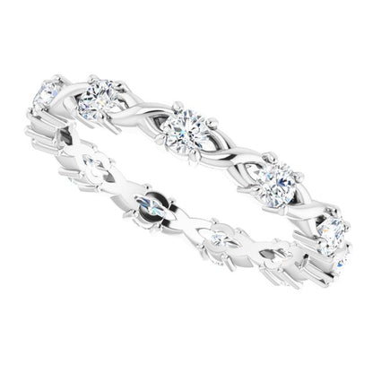 5/8 CTW Natural Diamond Eternity Band, 3.18 mm