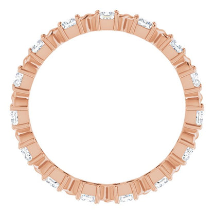 14K Rose Gold 1/2 CTW Natural Diamond Eternity Band