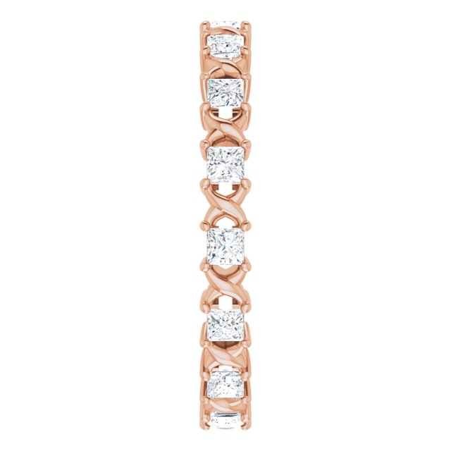 14K Rose Gold 1/2 CTW Natural Diamond Eternity Band