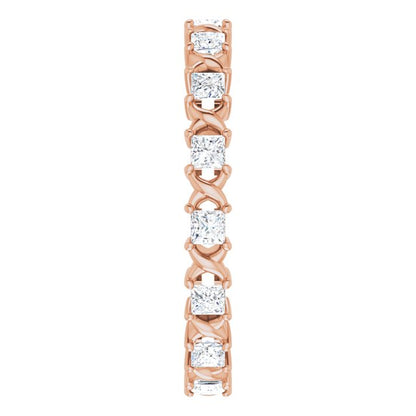 14K Rose Gold 1/2 CTW Natural Diamond Eternity Band