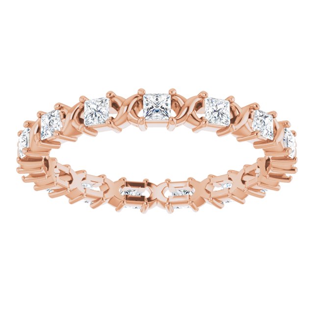 14K Rose Gold 1/2 CTW Natural Diamond Eternity Band