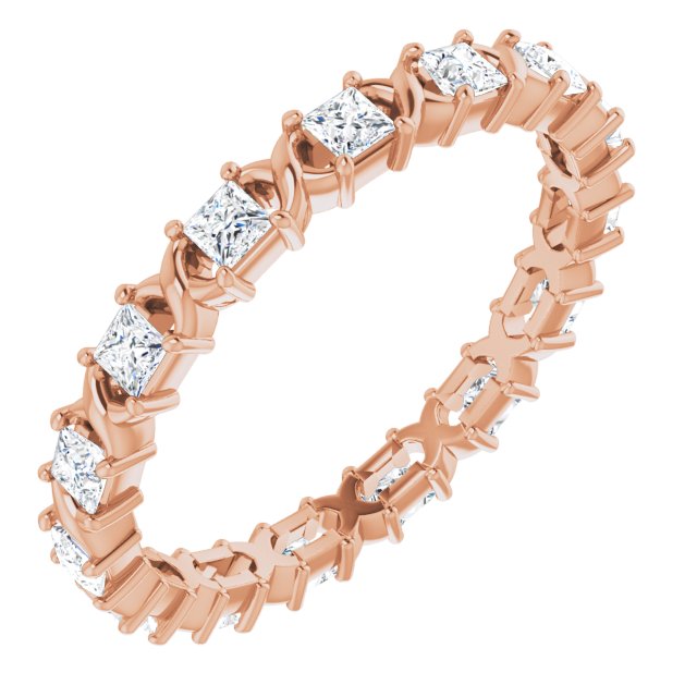 14K Rose Gold 1/2 CTW Natural Diamond Eternity Band