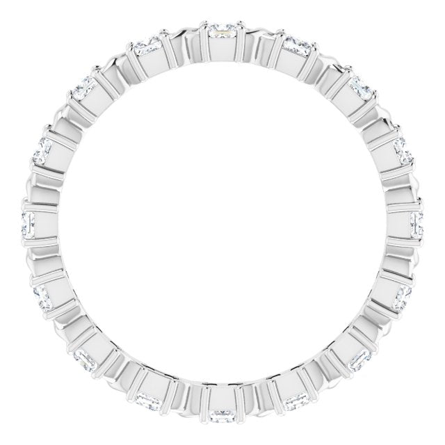 Platinum 3/8 CTW Natural Diamond Eternity Band