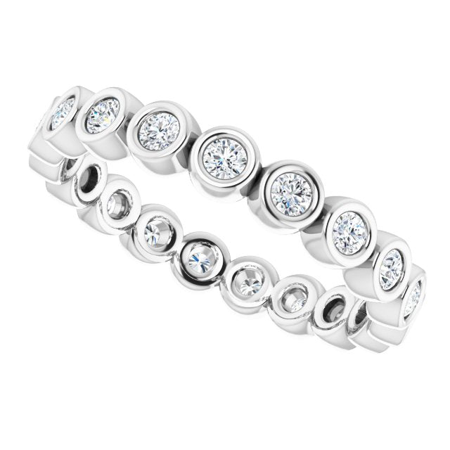 3/8 CTW Natural Diamond Eternity Band, 2 mm