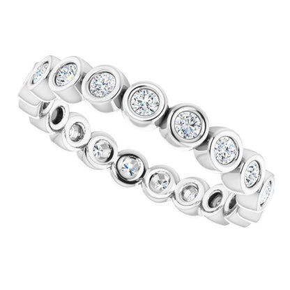 3/8 CTW Natural Diamond Eternity Band, 2 mm
