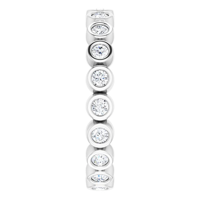 3/8 CTW Natural Diamond Eternity Band, 2 mm