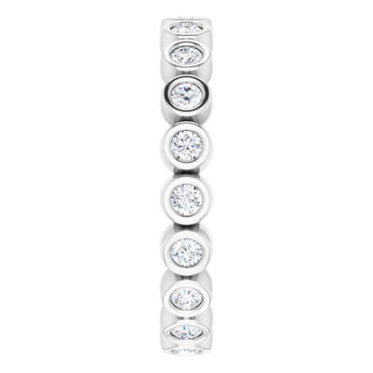 3/8 CTW Natural Diamond Eternity Band, 2 mm