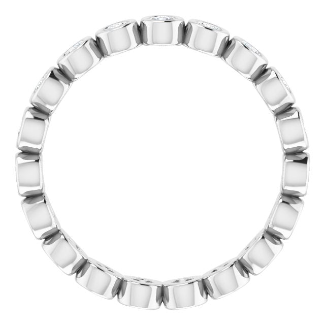 3/8 CTW Natural Diamond Eternity Band, 2 mm