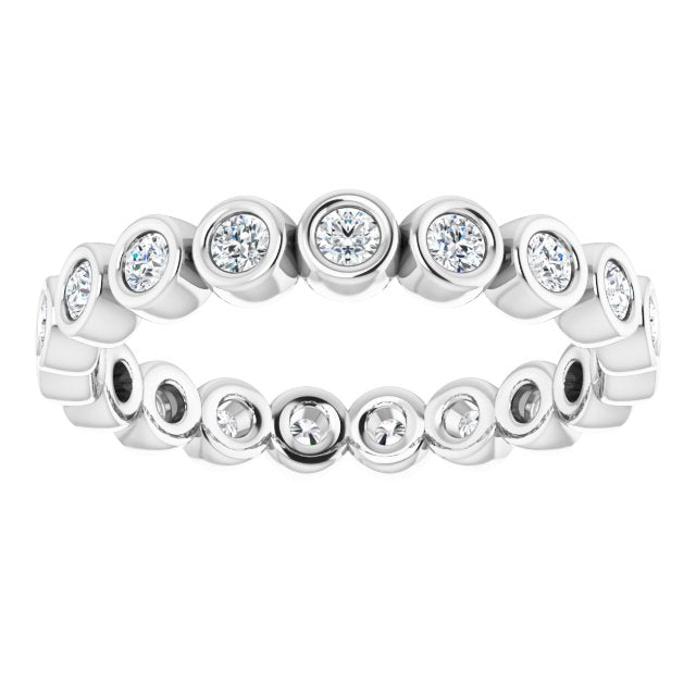 3/8 CTW Natural Diamond Eternity Band, 2 mm