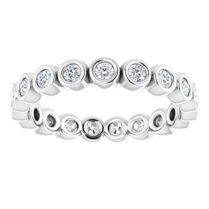 3/8 CTW Natural Diamond Eternity Band, 2 mm