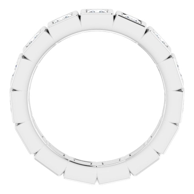 1 1/5 CTW Natural Diamond Eternity Band, 2.19 mm