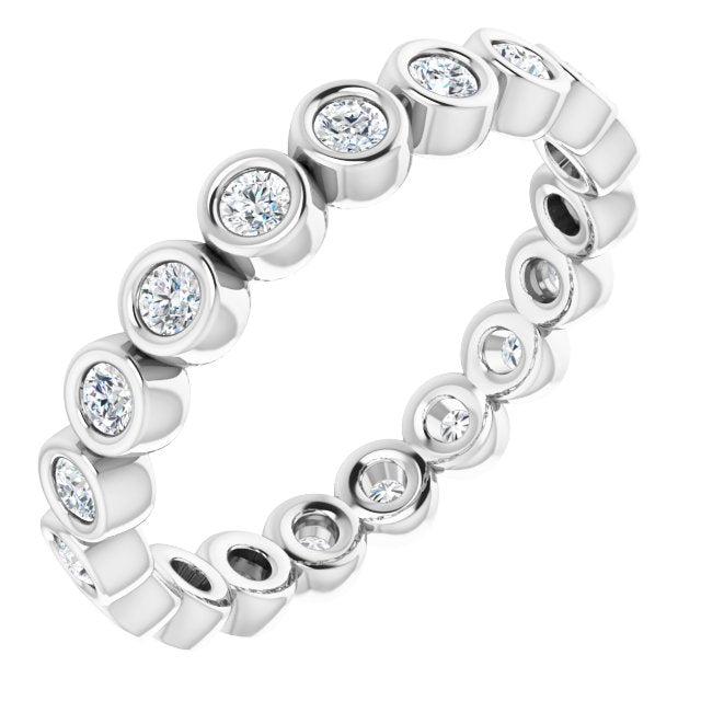 3/8 CTW Natural Diamond Eternity Band, 2 mm