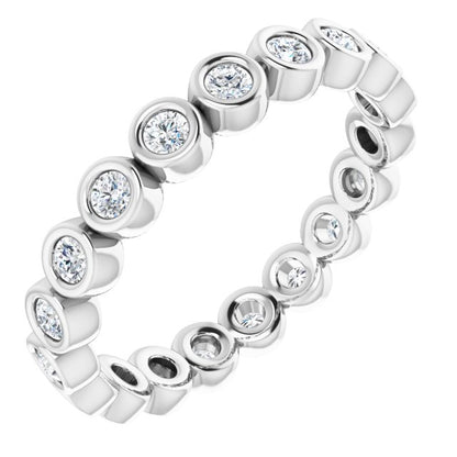3/8 CTW Natural Diamond Eternity Band, 2 mm