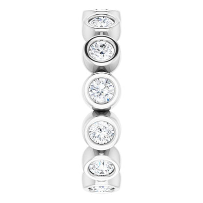 3/8 CTW Natural Diamond Eternity Band, 2 mm