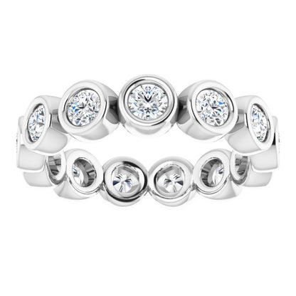 3/8 CTW Natural Diamond Eternity Band, 2 mm