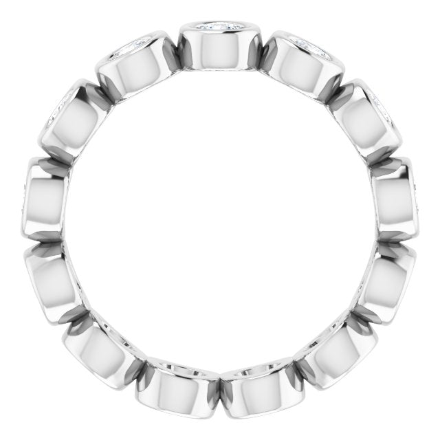 3/8 CTW Natural Diamond Eternity Band, 2 mm