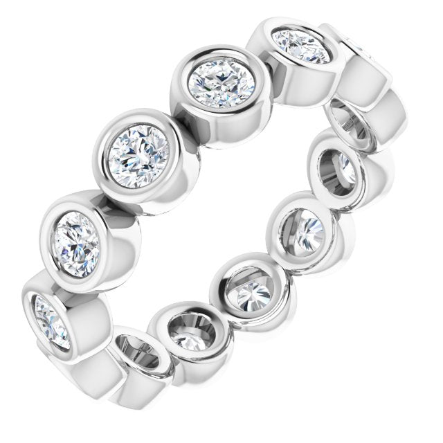3/8 CTW Natural Diamond Eternity Band, 2 mm