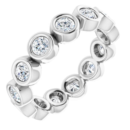 3/8 CTW Natural Diamond Eternity Band, 2 mm