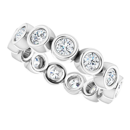 3/8 CTW Natural Diamond Eternity Band, 2 mm