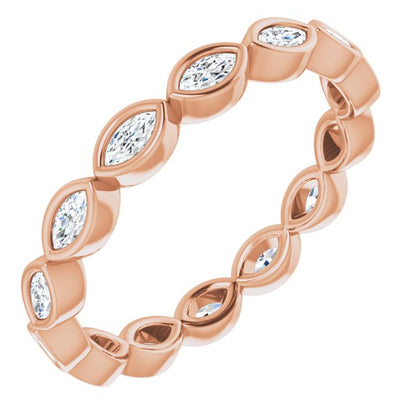 3/8 CTW Natural Diamond Eternity Band, 2 mm