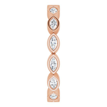 3/8 CTW Natural Diamond Eternity Band, 2 mm