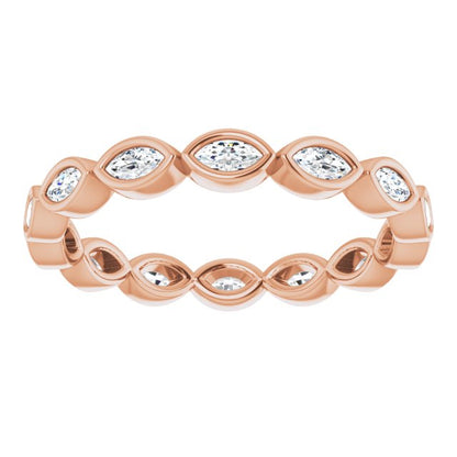 3/8 CTW Natural Diamond Eternity Band, 2 mm