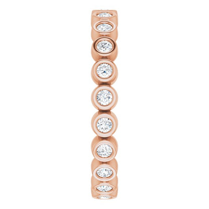 3/8 CTW Natural Diamond Eternity Band, 2 mm