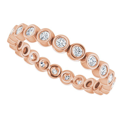 3/8 CTW Natural Diamond Eternity Band, 2 mm