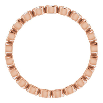 3/8 CTW Natural Diamond Eternity Band, 2 mm