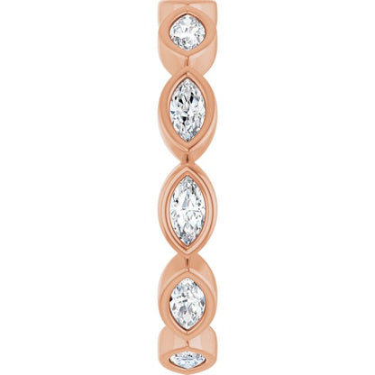 3/4 CTW Natural Diamond Eternity Band, 3.35 mm