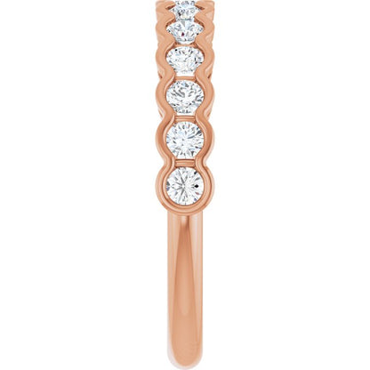 5/8 CTW Natural Diamond Anniversary Band, 4.52 mm