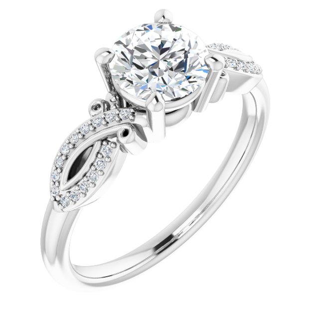 .08 CTW Natural Diamond Band, 2 mm, Accented Engagement