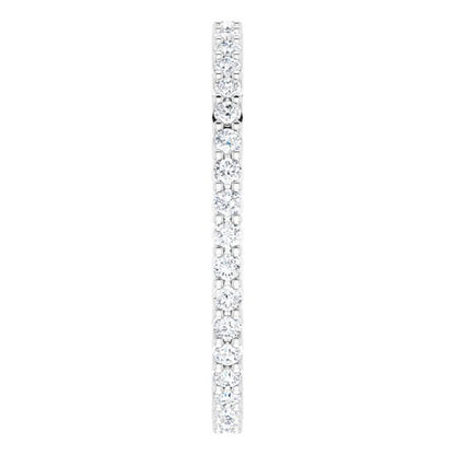 3/8 CTW Natural Diamond Eternity Band, 1.5 mm