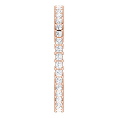 1/2 CTW Lab-Grown Diamond Eternity Band, Shared-Prong