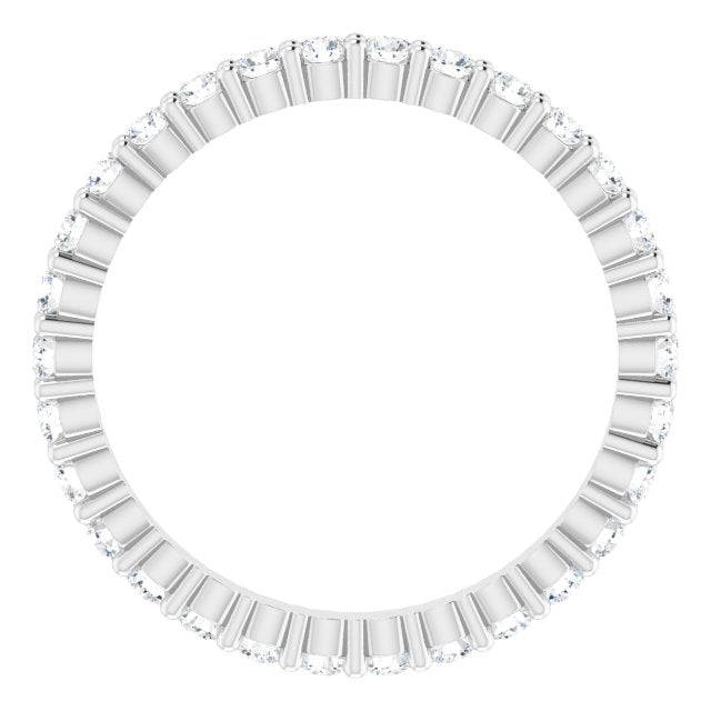 5/8 CTW Natural Diamond Eternity Band, 1.9 x 1.9 mm