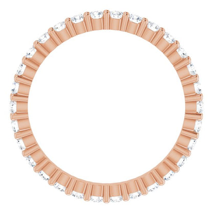 3/8 CTW Natural Diamond Eternity Band, 1.9 x 1.9 mm