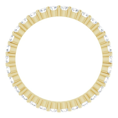 3/8 CTW Natural Diamond Eternity Band, 1.9 x 1.9 mm