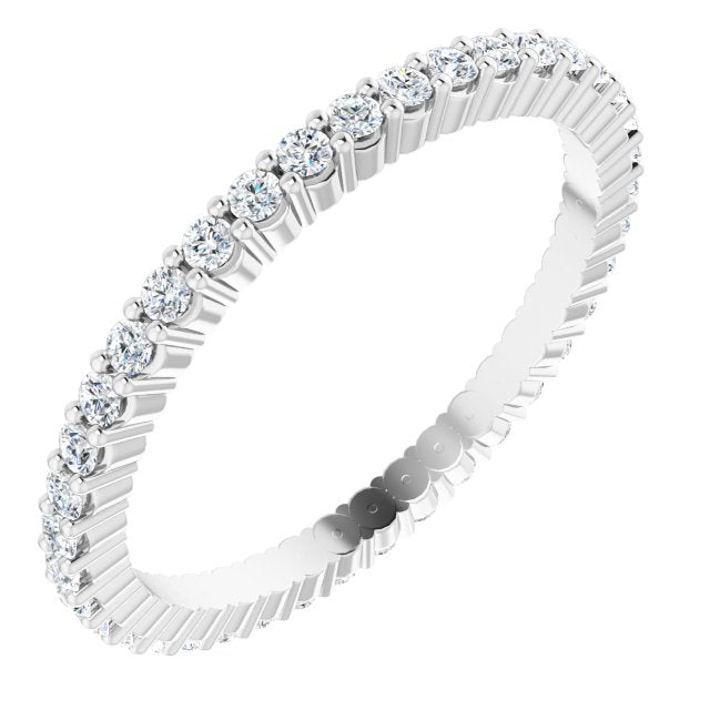 3/8 CTW Natural Diamond Eternity Band, 1.5 mm