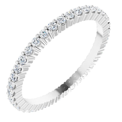 3/8 CTW Natural Diamond Eternity Band, 1.5 mm