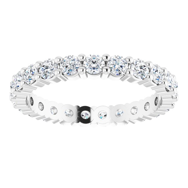 1 1/6 CTW Natural Diamond Eternity Band, 2.45 mm