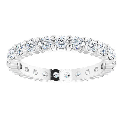 1 1/6 CTW Natural Diamond Eternity Band, 2.45 mm