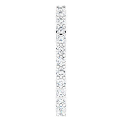 5/8 CTW Natural Diamond Eternity Band, 1.9 x 1.9 mm