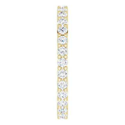 3/8 CTW Natural Diamond Eternity Band, 1.9 x 1.9 mm