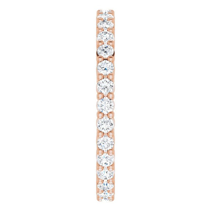 3/8 CTW Natural Diamond Eternity Band, 1.9 x 1.9 mm