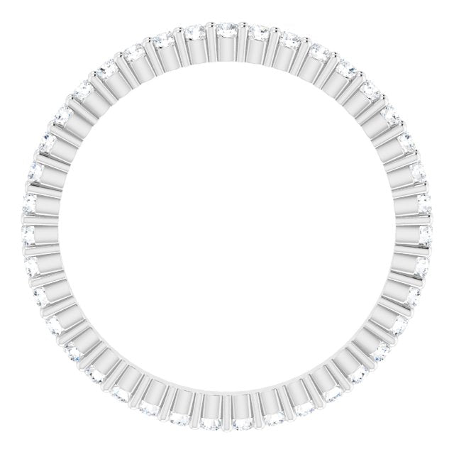 3/8 CTW Natural Diamond Eternity Band, 1.5 mm