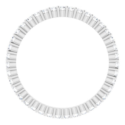 3/8 CTW Natural Diamond Eternity Band, 1.5 mm
