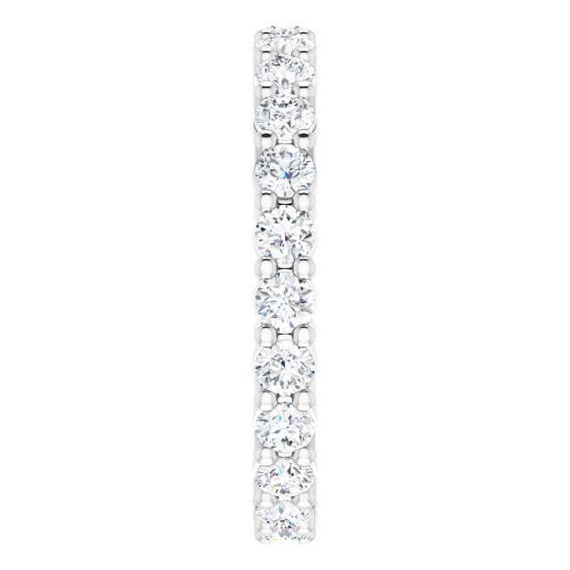 1 1/6 CTW Natural Diamond Eternity Band, 2.45 mm