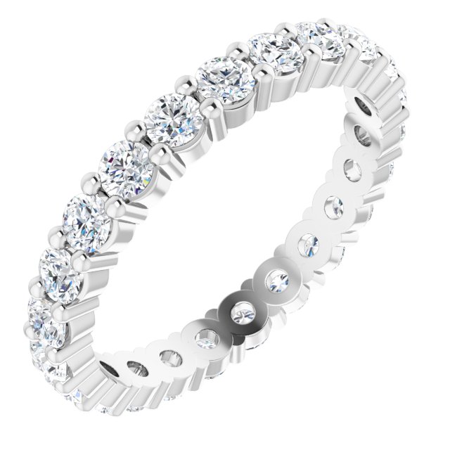 1 1/6 CTW Natural Diamond Eternity Band, 2.45 mm