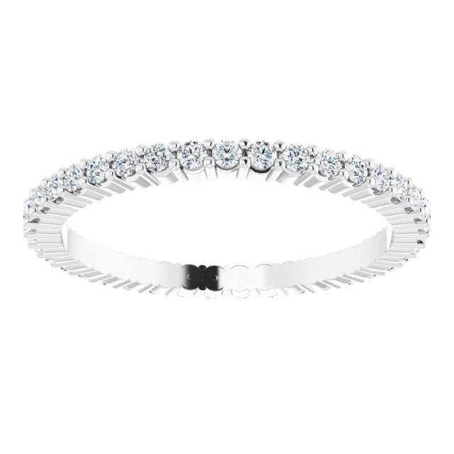3/8 CTW Natural Diamond Eternity Band, 1.5 mm