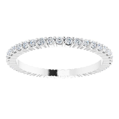3/8 CTW Natural Diamond Eternity Band, 1.5 mm